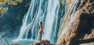 Travel writer during a 30-day stay in a tropical jungle