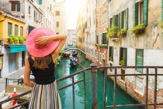 Italian coastline and hillside town