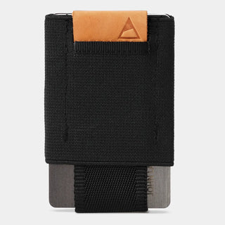 NOMATIC Wallet in black with leather tab#color_black-with-leather-tab